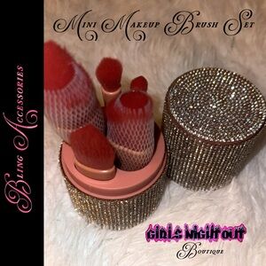 Pink Mini Makeup Brush Set